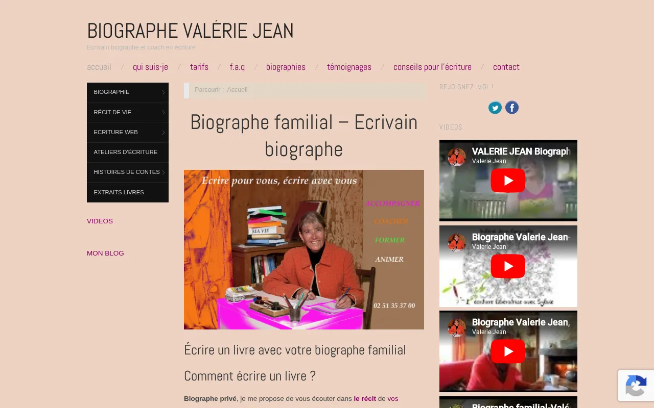Capture d'écran de Valérie Jean