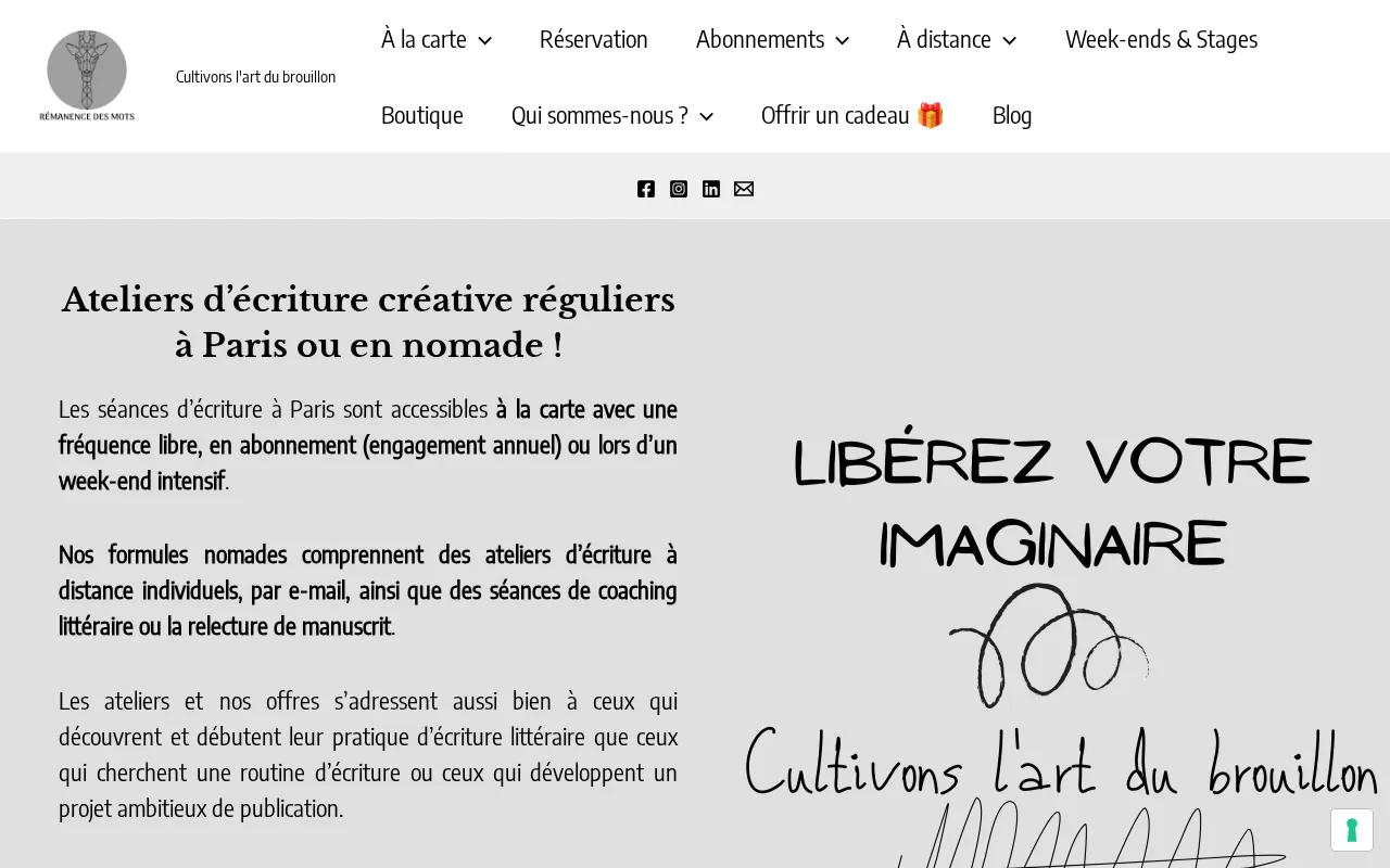 Capture d'écran de Rémanence des mots