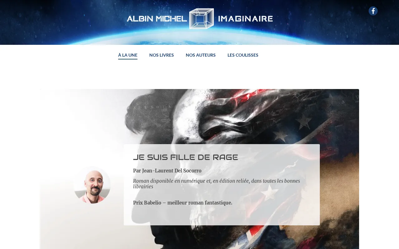 Capture d'écran de Albin Michel Imaginaire