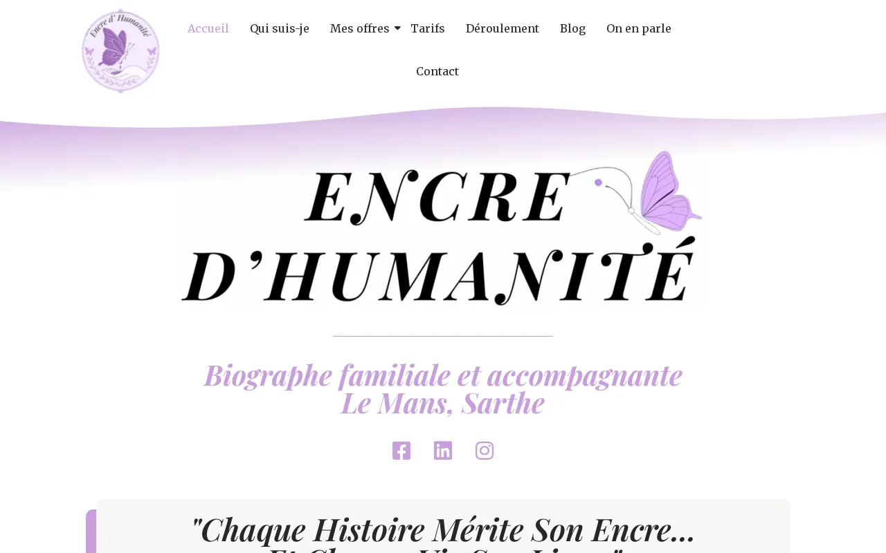 Capture d'écran de Encre d’humanité