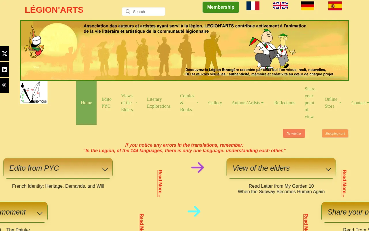 Capture d'écran de Légion’Arts