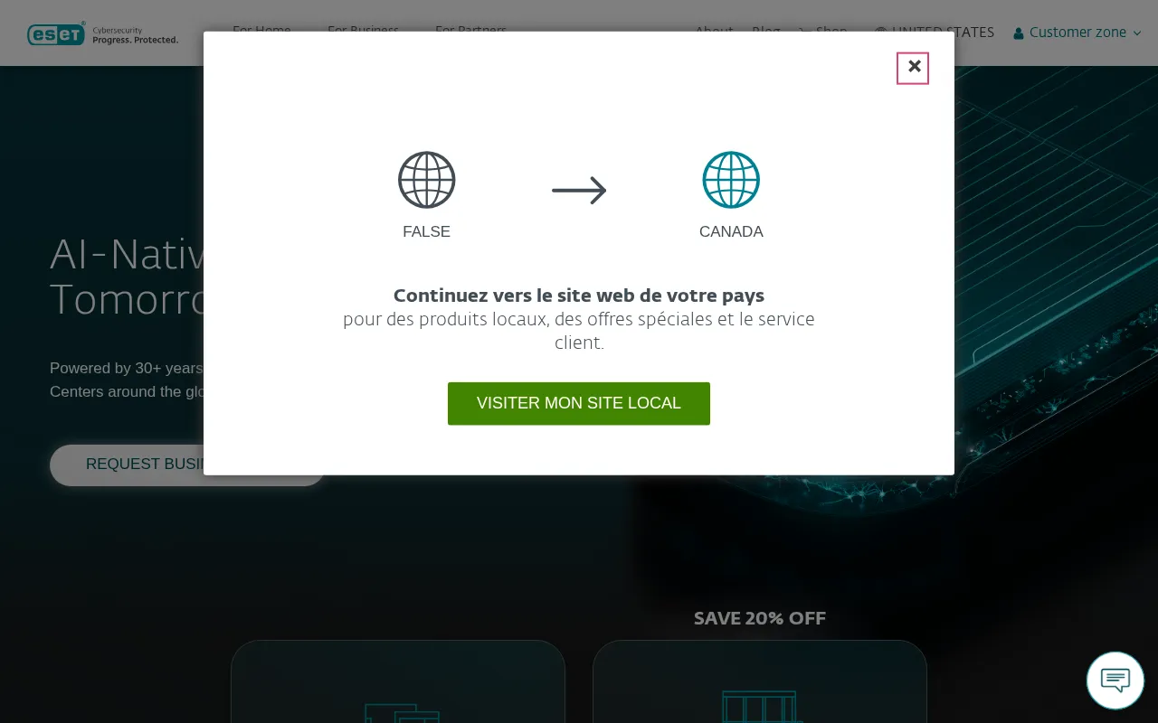 Capture d'écran de ESET