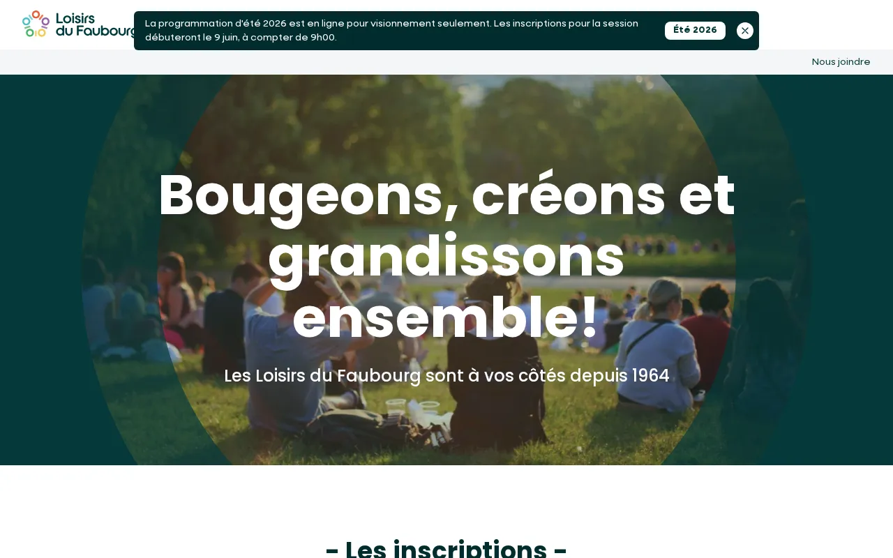 Capture d'écran de Loisirs du Faubourg