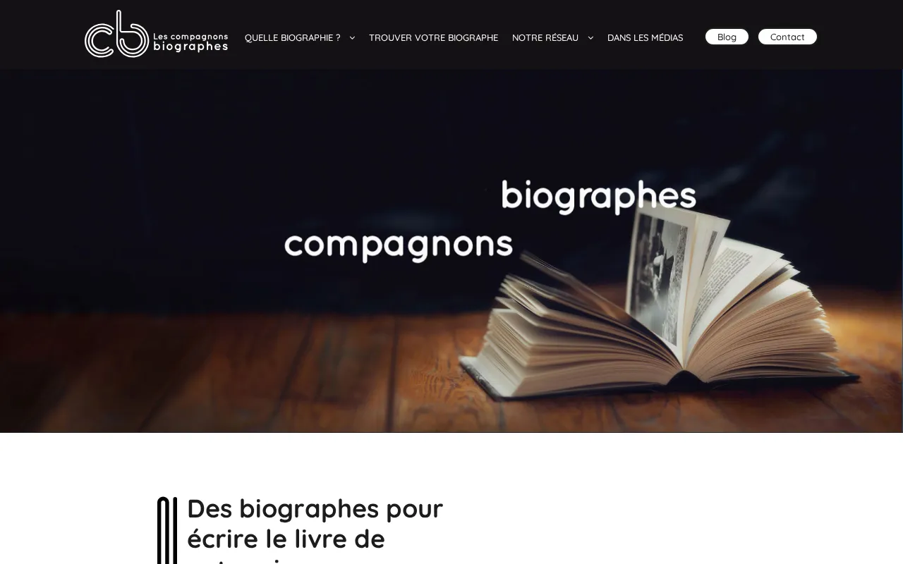 Capture d'écran de Les compagnons biographes