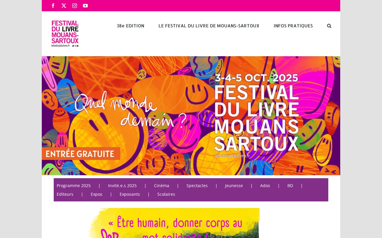 Capture d'écran de Festival du livre de Mouans-Sartoux
