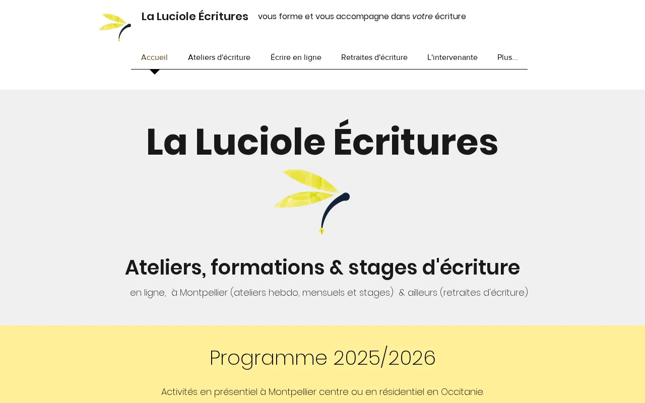 Capture d'écran de La luciole écritures