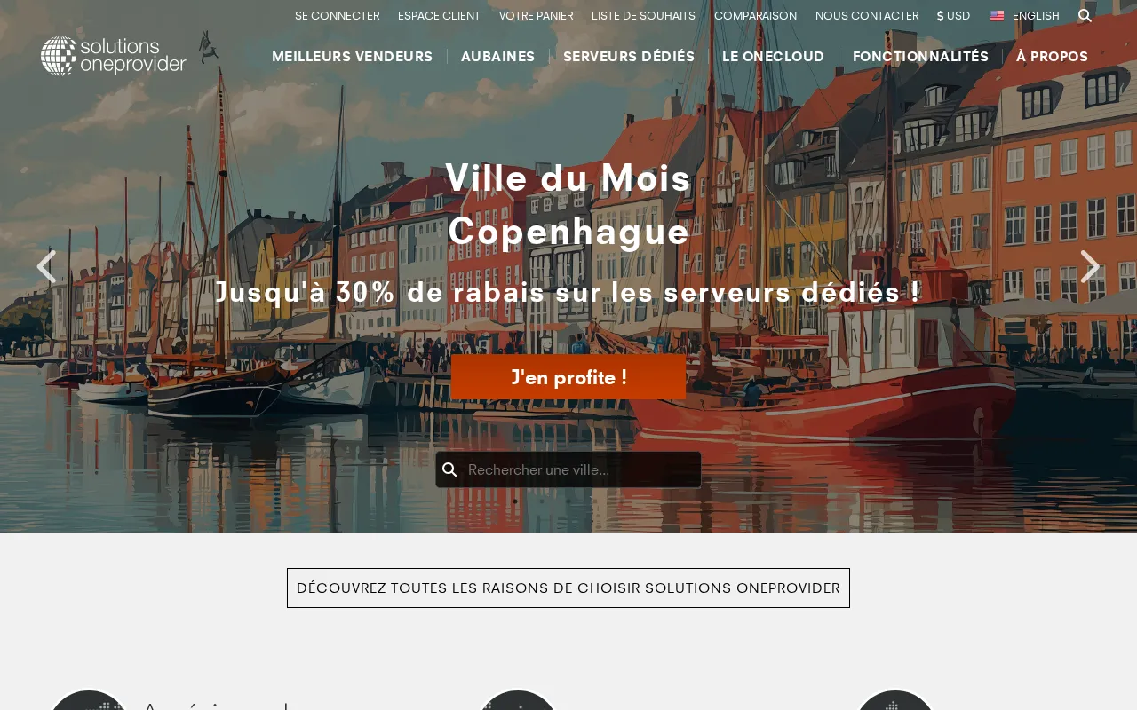 Capture d'écran de One Provider