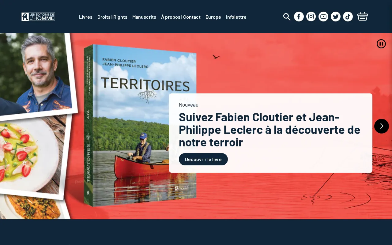 Capture d'écran de Éditions de l’homme