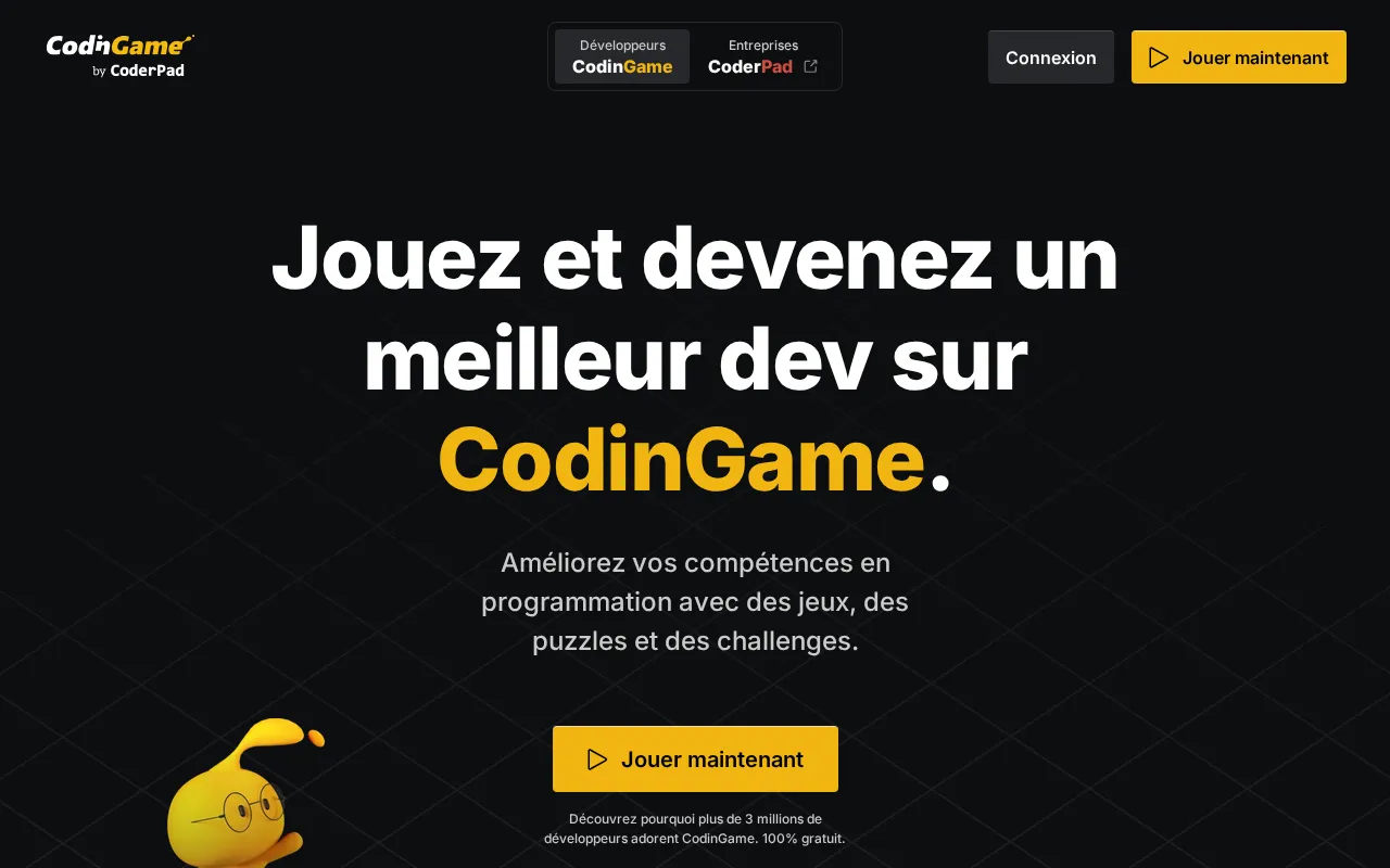 Capture d'écran de CodinGame