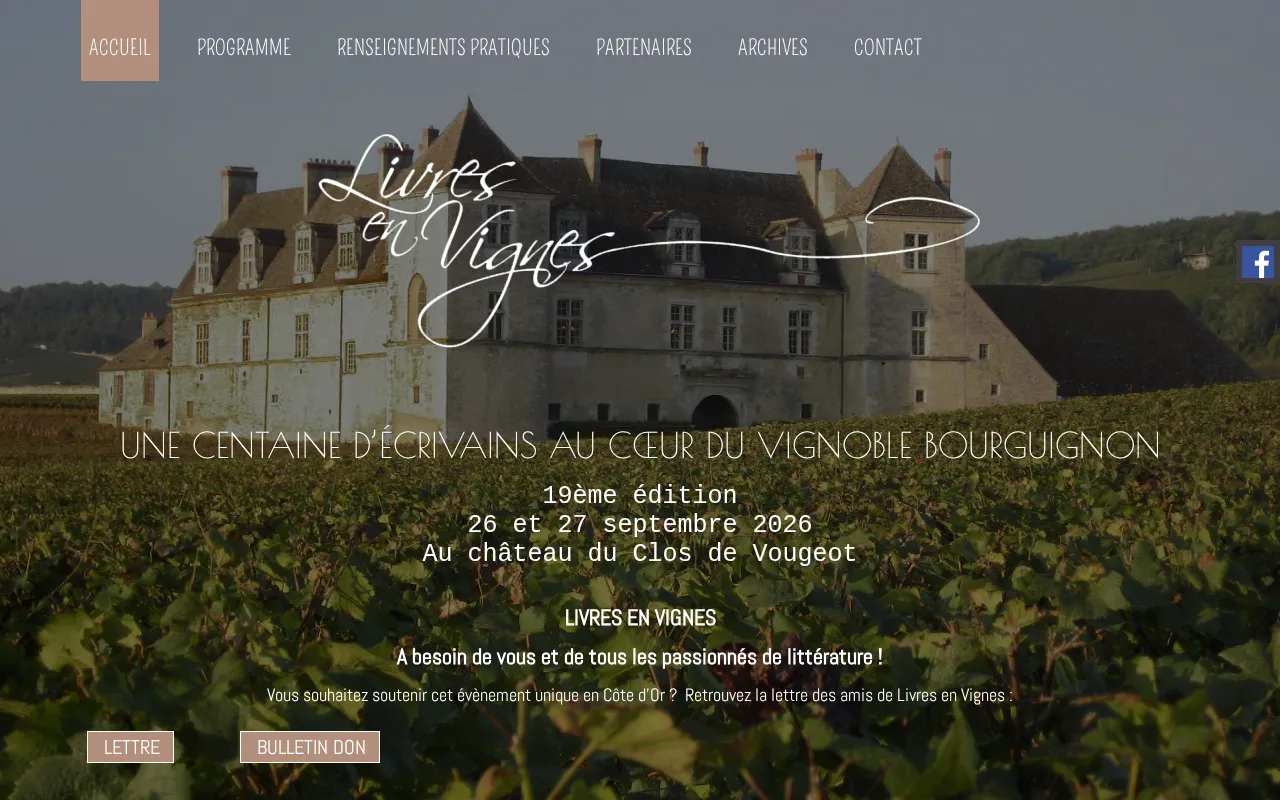 Capture d'écran de Livres en vignes
