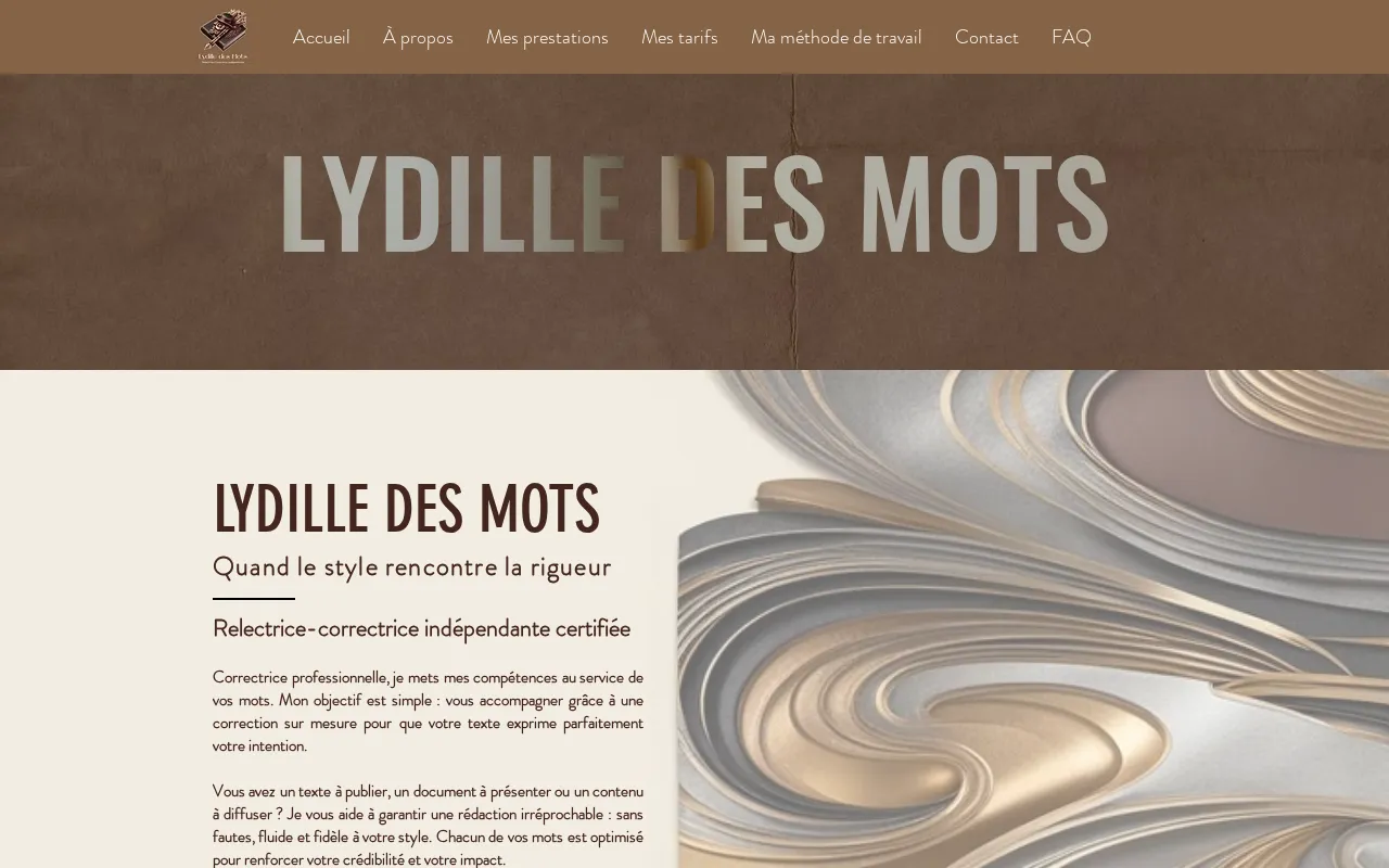 Capture d'écran de Lydille des mots