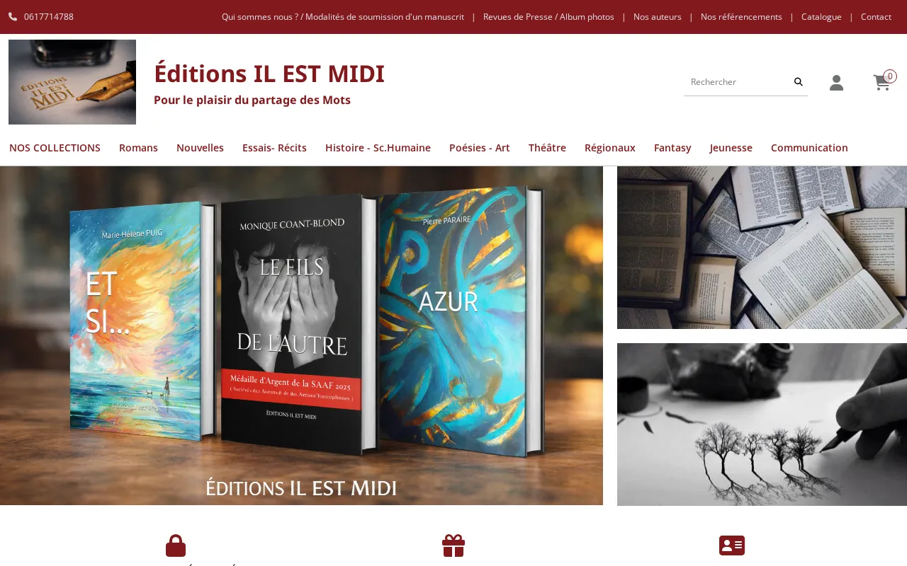 Capture d'écran de Éditions Il Est Midi