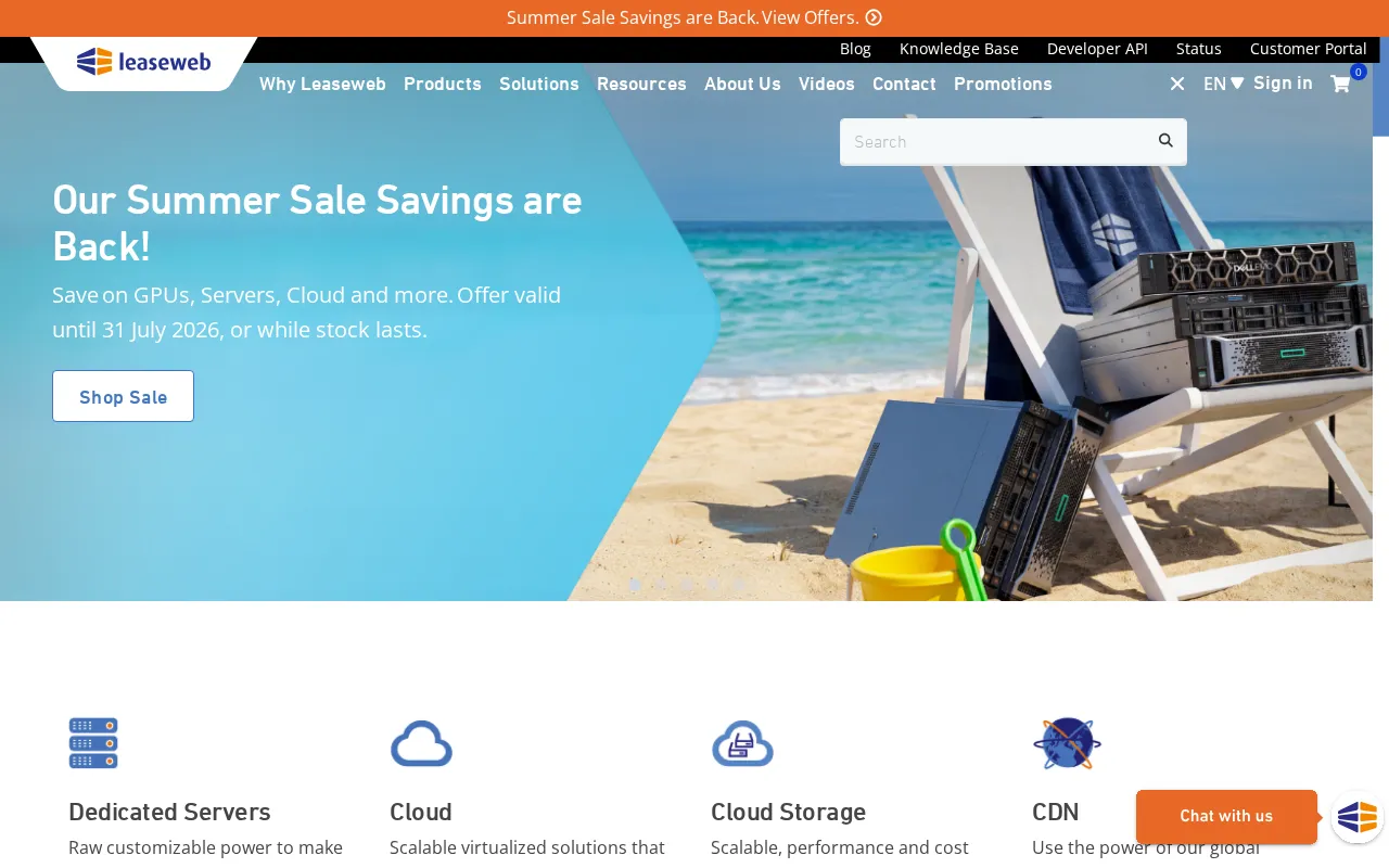 Capture d'écran de Lease Web