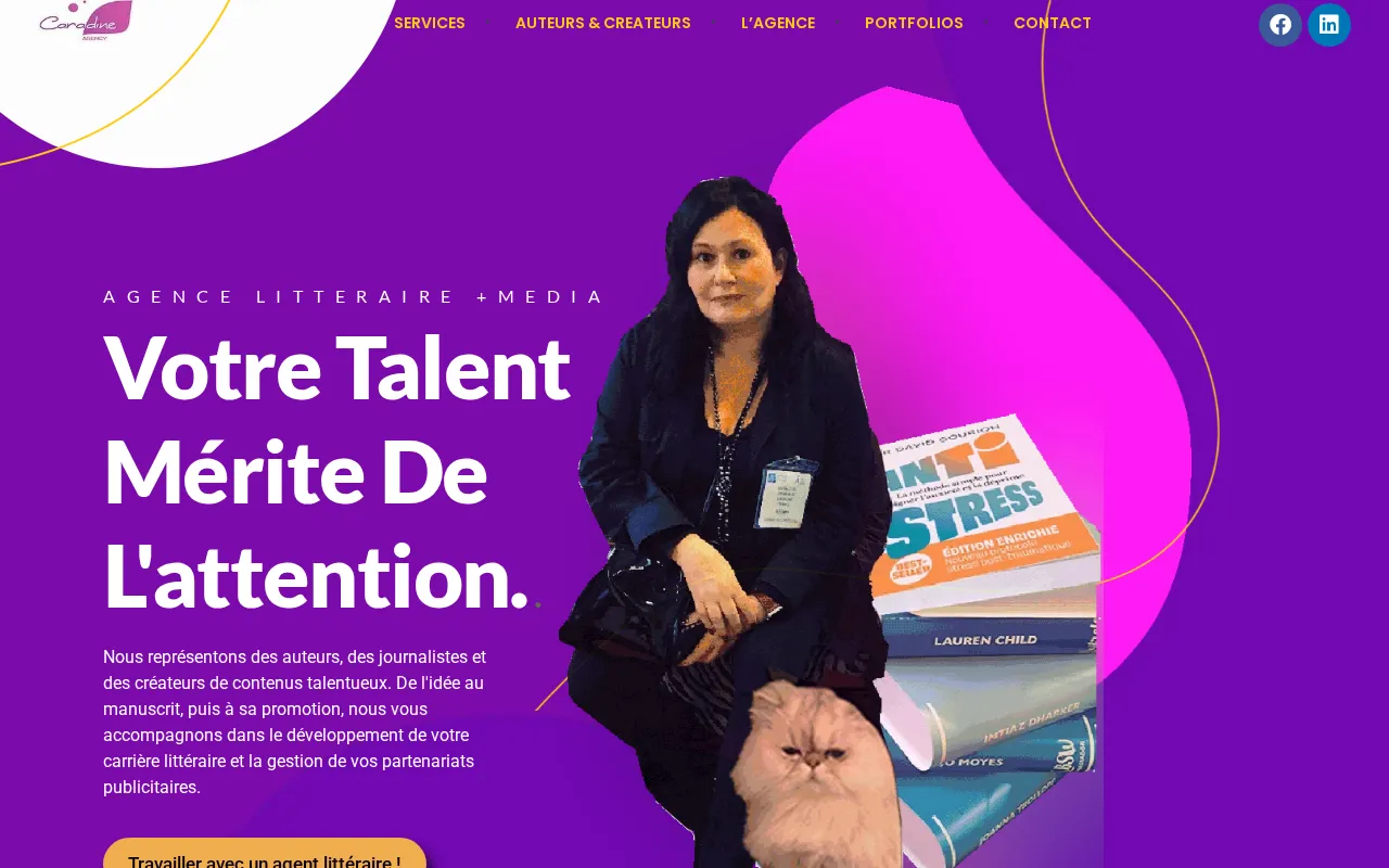 Capture d'écran de Agence Caradine