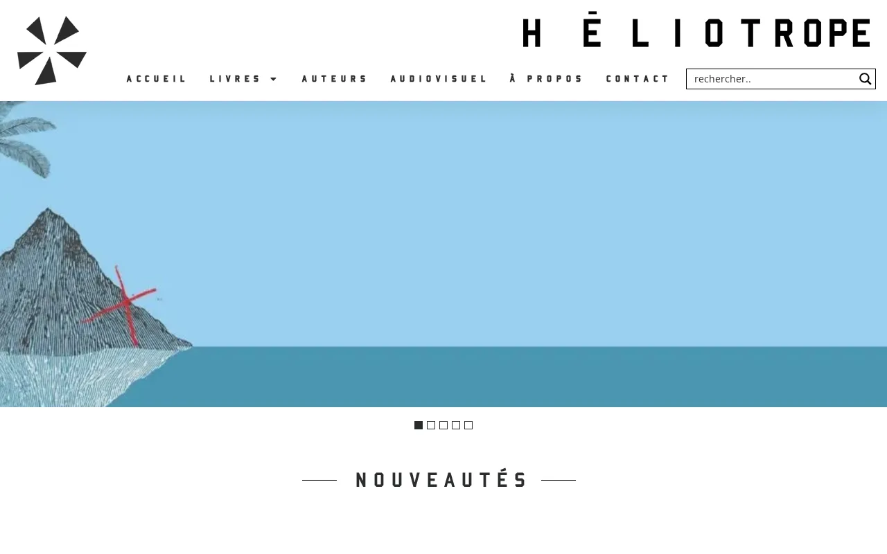 Capture d'écran de Éditions Héliotrope