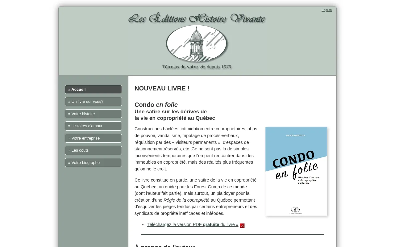 Capture d'écran de Éditions Histoire Vivante