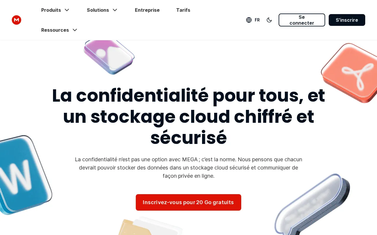 Capture d'écran de MEGA