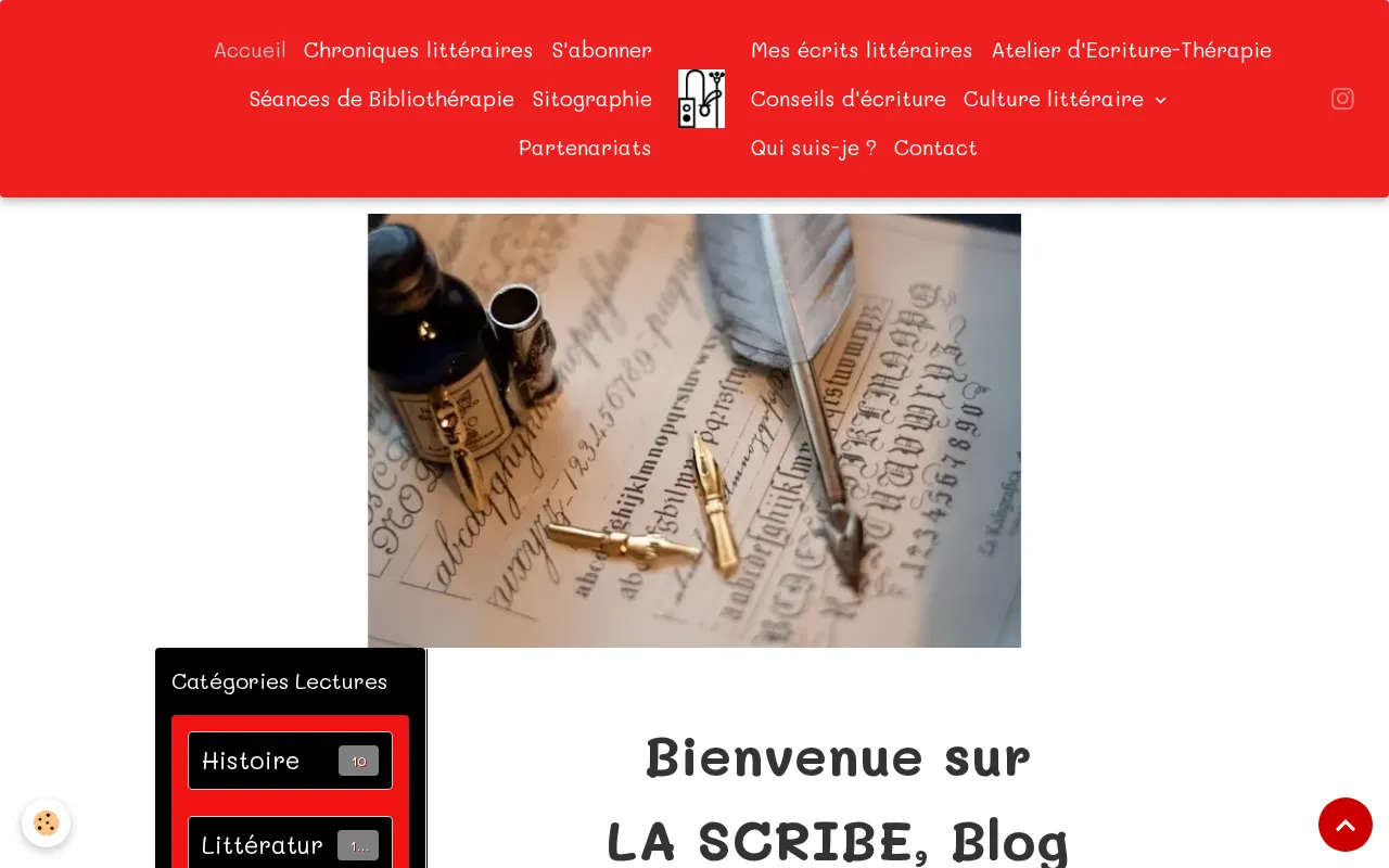 Capture d'écran de LA SCRIBE