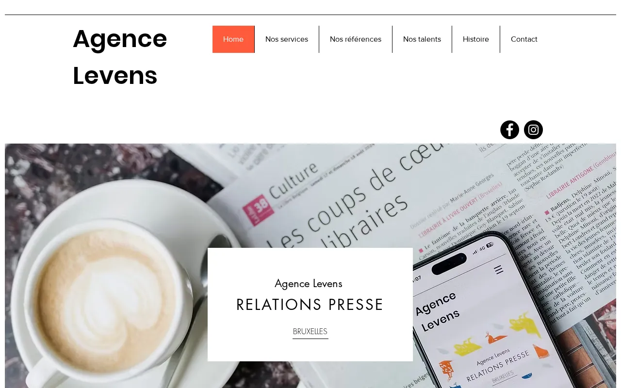 Capture d'écran de Agence Levens