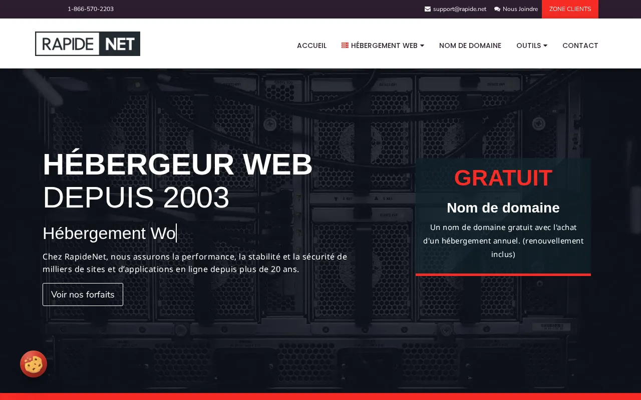 Capture d'écran de Rapide.net