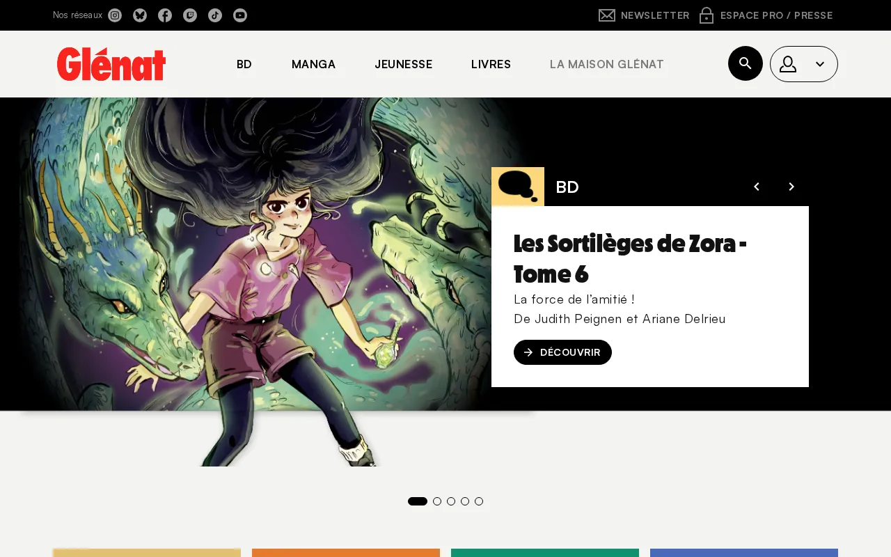 Capture d'écran de Glénat