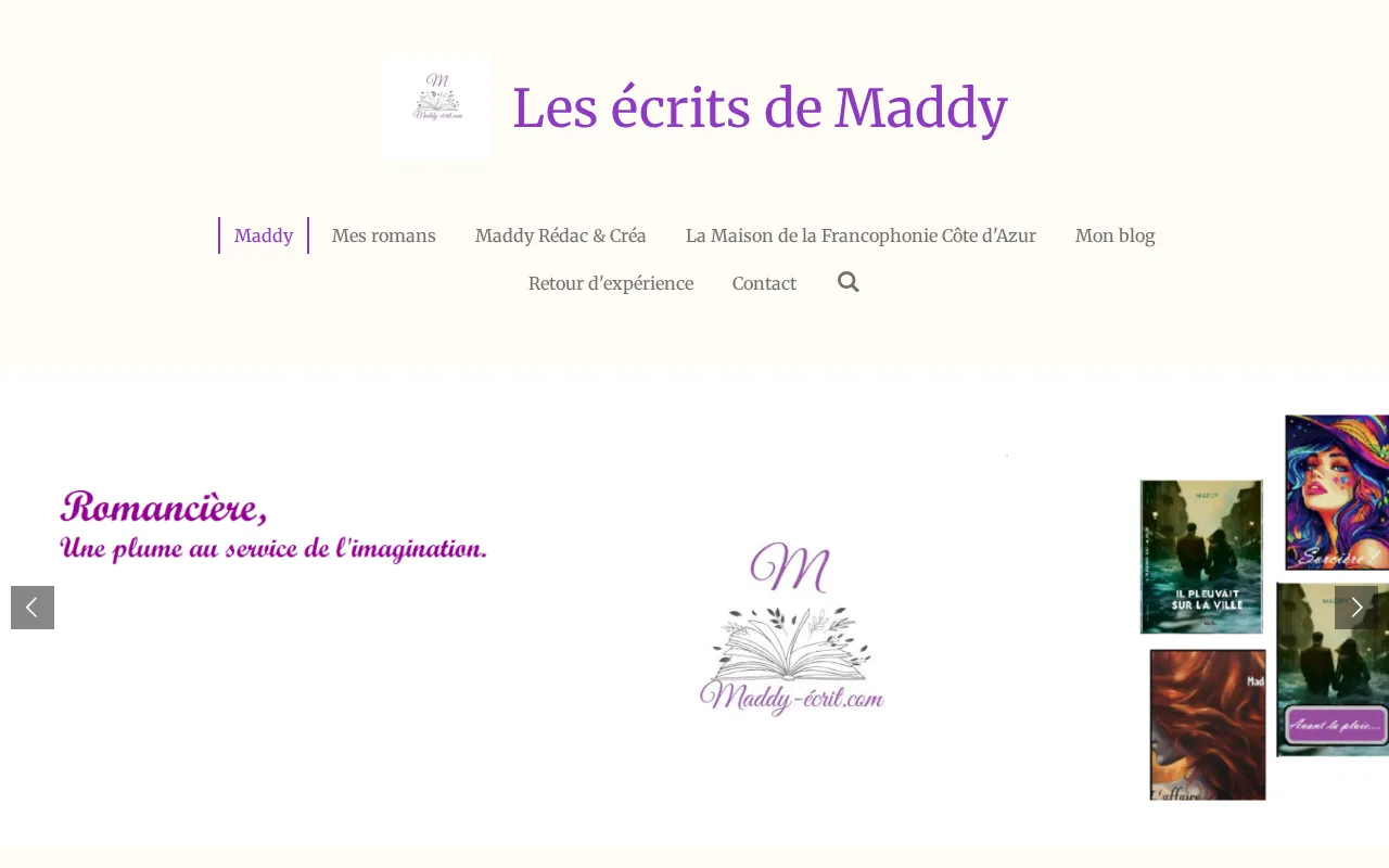 Capture d'écran de Les écrits de Maddy
