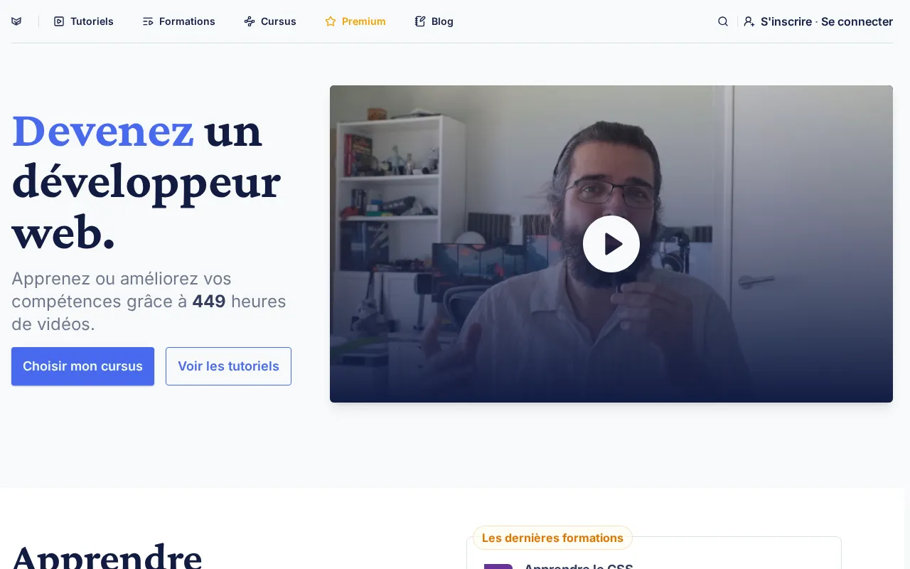 Capture d'écran de Grafikart