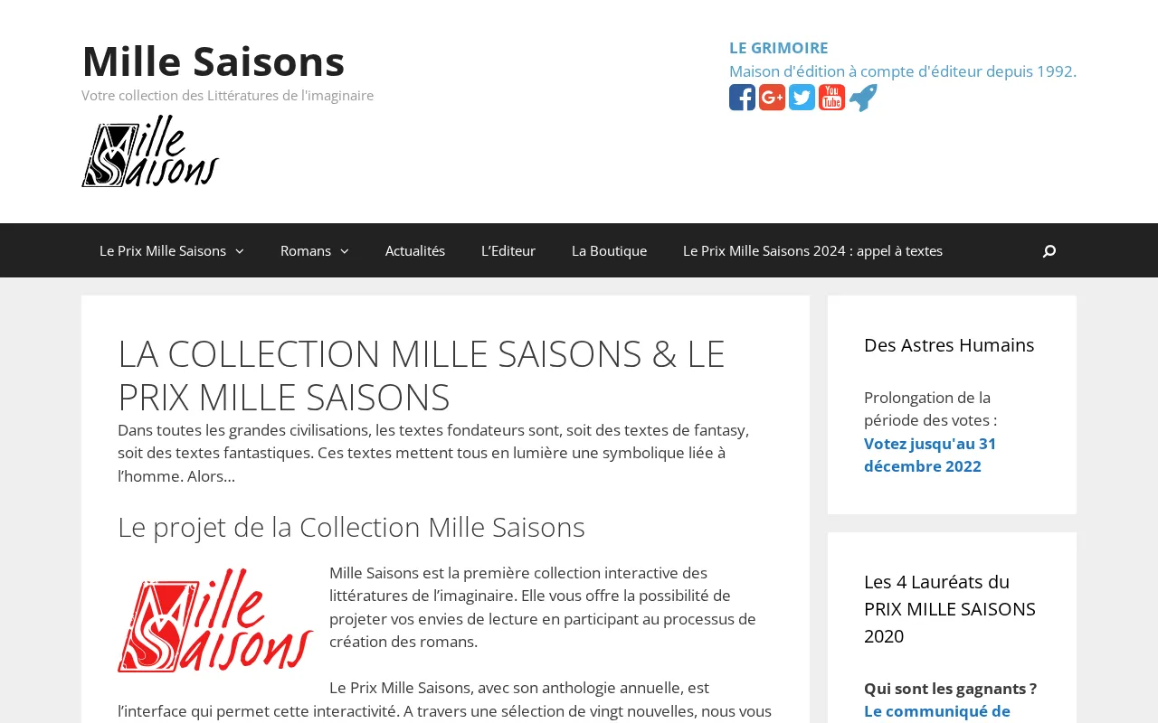 Capture d'écran de Mille saisons