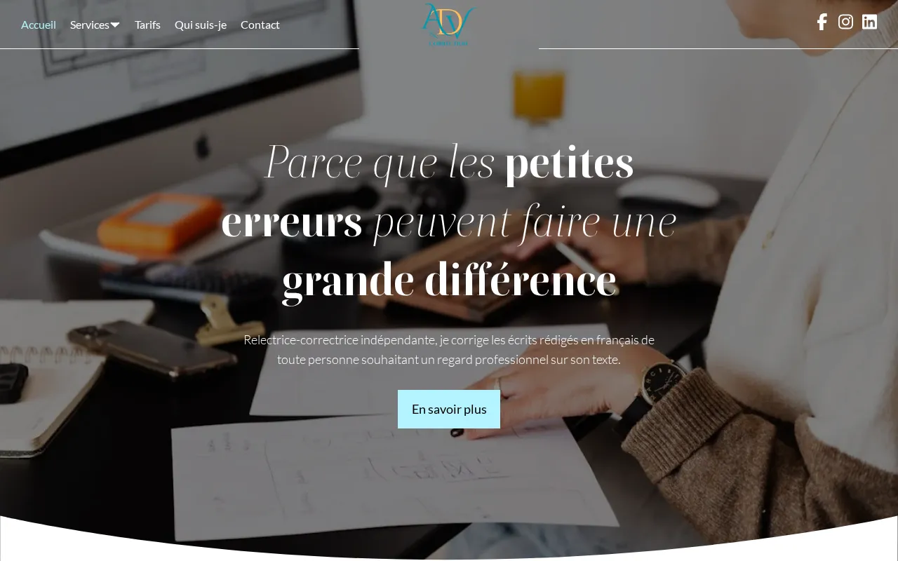 Capture d'écran de ADV Correction